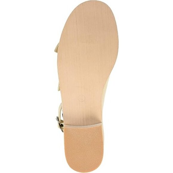 Brinley Co. Women's Oakly Sandals High-top Side Buckle Bone Beige Size 9 Reg - Picture 3 of 4